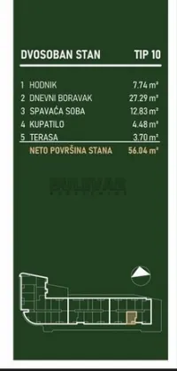 Dvosoban stan — Palilulska — fotografija 3