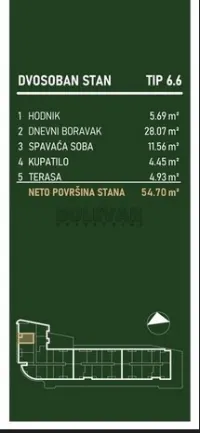 Dvosoban stan — Palilulska — fotografija 3
