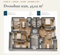Dvosoban stan — Булевар Светог Пантелејмона — fotografija 4