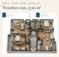 Trosoban stan — Булевар Светог Пантелејмона — fotografija 4