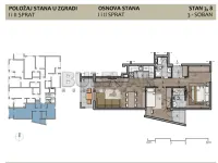 Trosoban stan — Naserova — fotografija 3