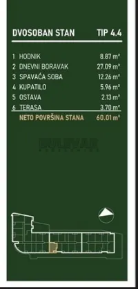 Dvosoban stan — Palilulska — fotografija 3