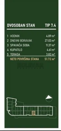 Dvosoban stan — Palilulska — fotografija 3