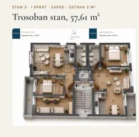 Trosoban stan — Булевар Светог Пантелејмона — fotografija 4